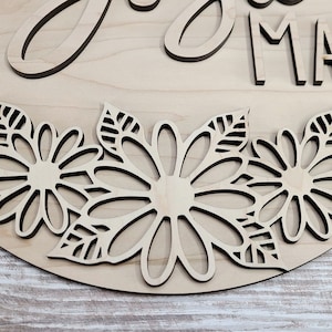 Wood Floral Cut Out, Flower Shapes, Wooden Floral Pattern for Wood ...