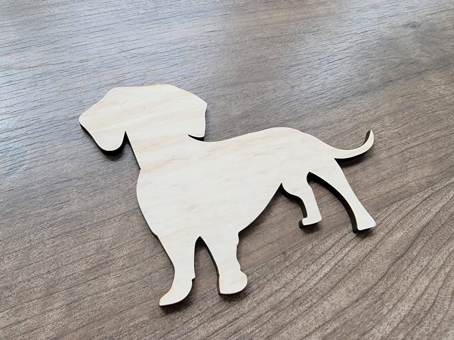 Dachshund Wood Shape Wooden Dachshund Blank Unfinished Etsy