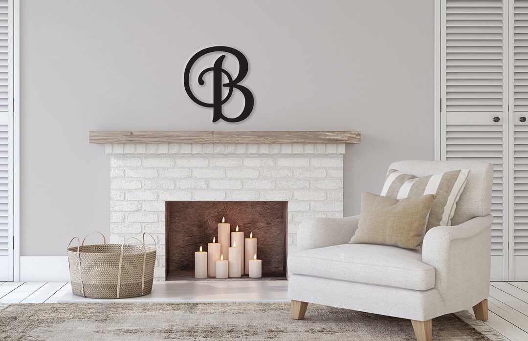 Large Wood Letter, Cursive Letter, Monogram, Large Single Letters