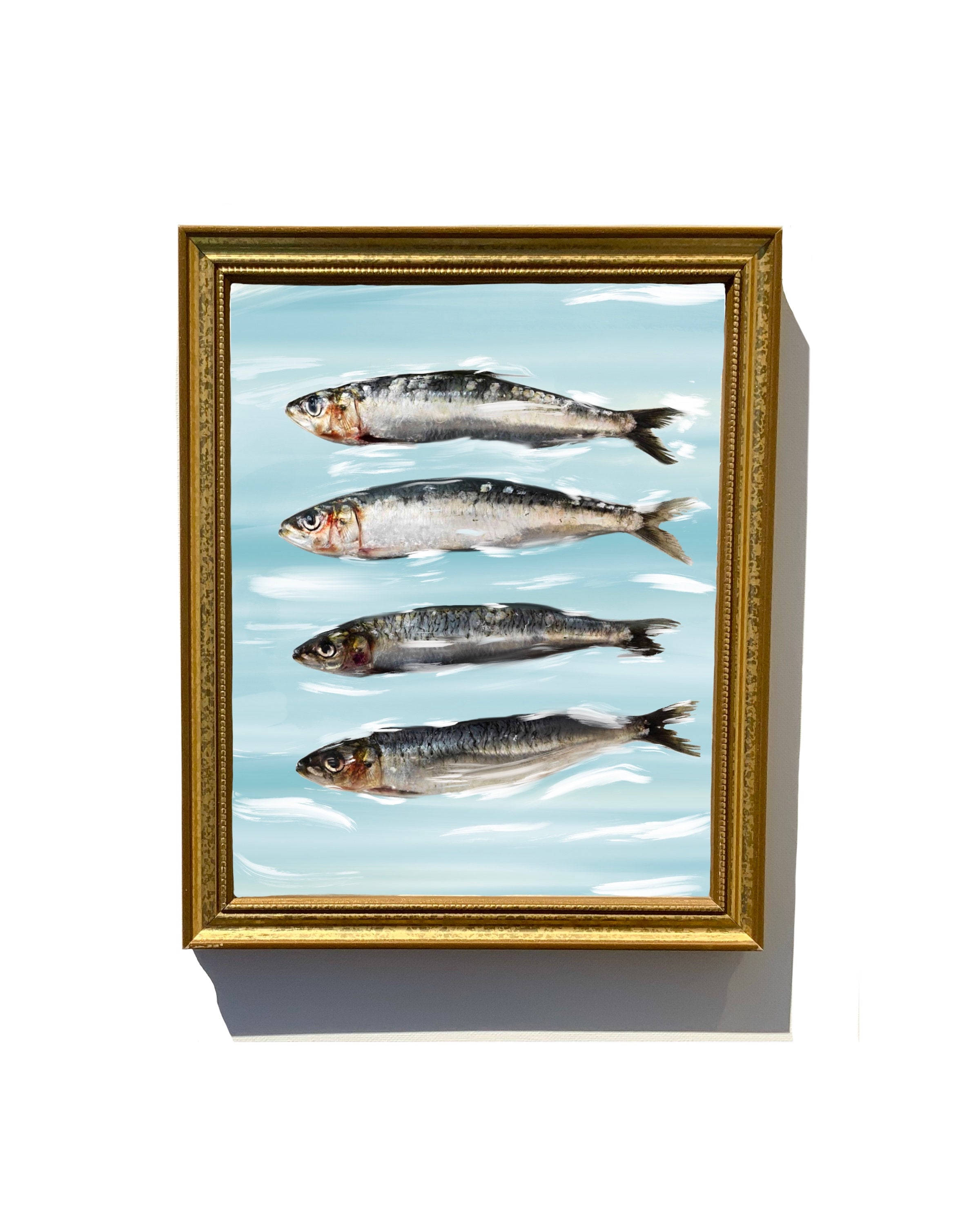 SARDINES Art Print Unframed Oil Painting Print Oil Etsy