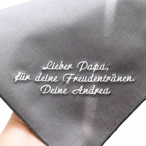 Personalisiertes Bio-Baumwolle Taschentuch Mit Liebesbotschaft & Herz - 15 Farben Nachhaltig