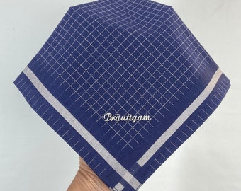 cloth handkerchief for the groom; embroidered handkerchief; pocket square with embroidery; Wedding gift