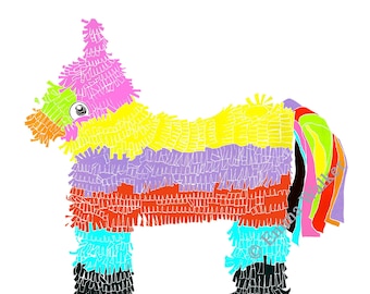 Piñata A4 Giclée Print