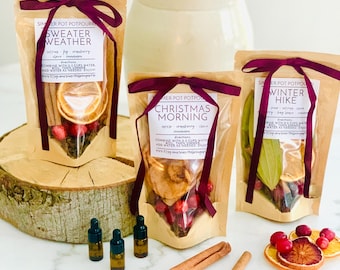 Simmer Pot Kit - Stovetop Potpourri Crockpot Slow Cooker Potpourri Dried Fruits, Clove, Roses, Vanilla, Lavender, Lemon, Clove
