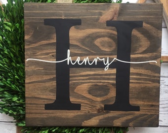 Child Name Pallet Sign, Baby Name Wood Sign, Childs Room Decor, Birthday Gift, Baptism Gift, Custom Wood Sign, Baby Shower Gift, Newborn