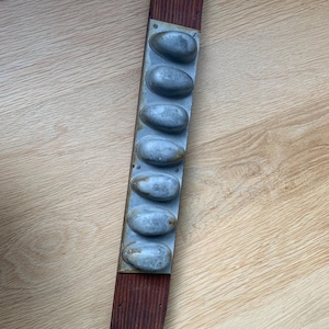 Vintage metal baking chocolate candy mold large egg
