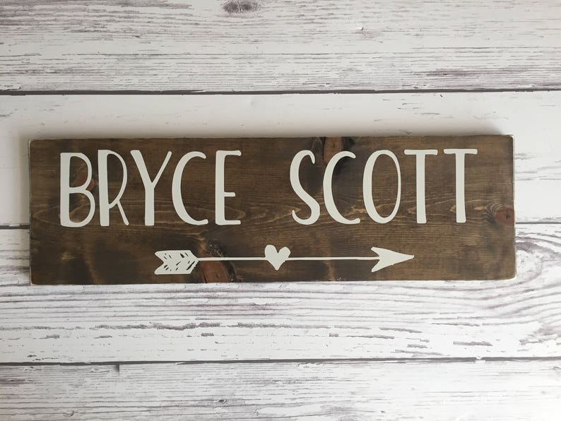 Wood Name Signs For Nursery