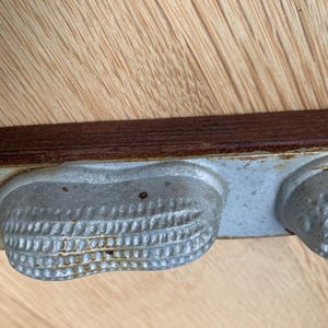 Vintage metal baking chocolate candy mold peanut