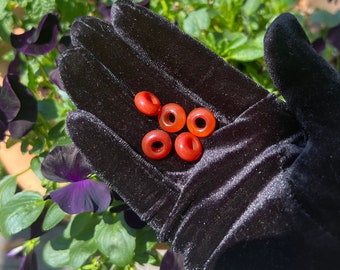 Carnelian Beads for Locs or Braids