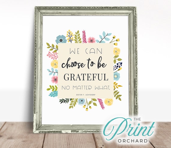Choose Gratitude Print
