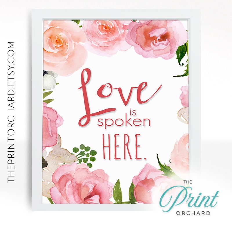 Love is Spoken Here - Etsy
