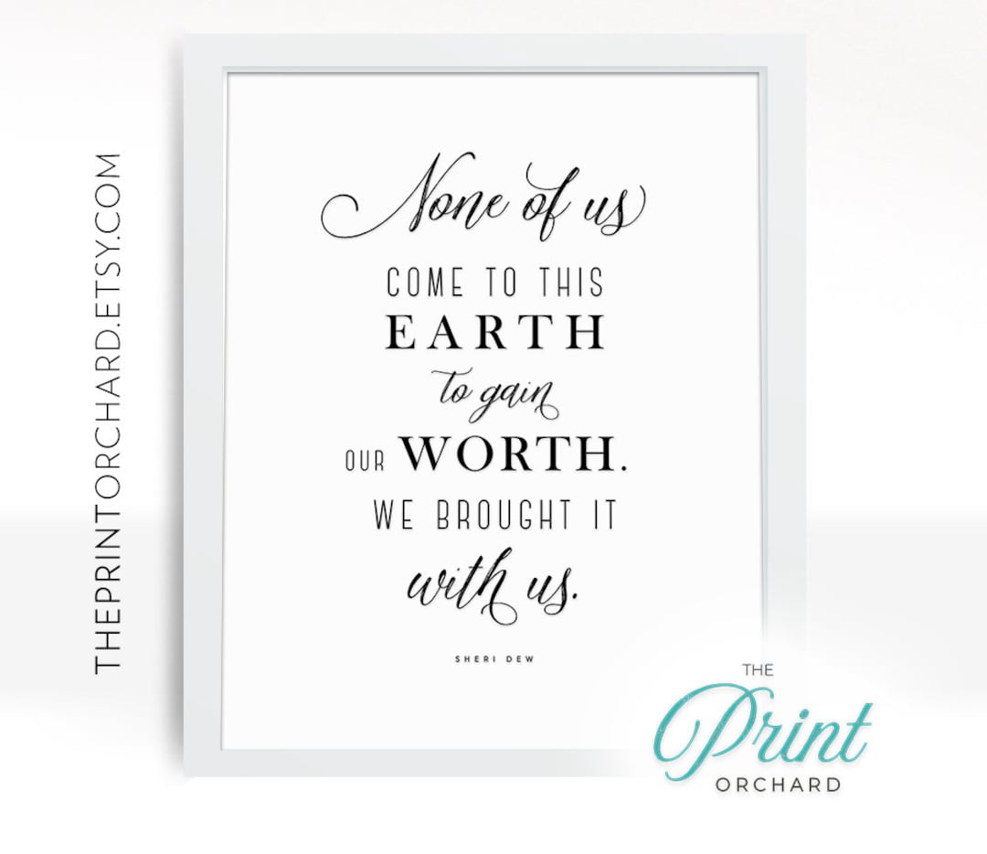 Sheri Dew Quotes Self Worth | None of Us Come to Earth to Gain Our ...
