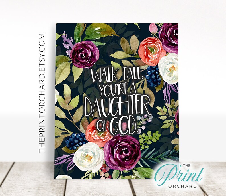 LDS Young Women's Walk Tall You're a Daughter of God | Etsy
