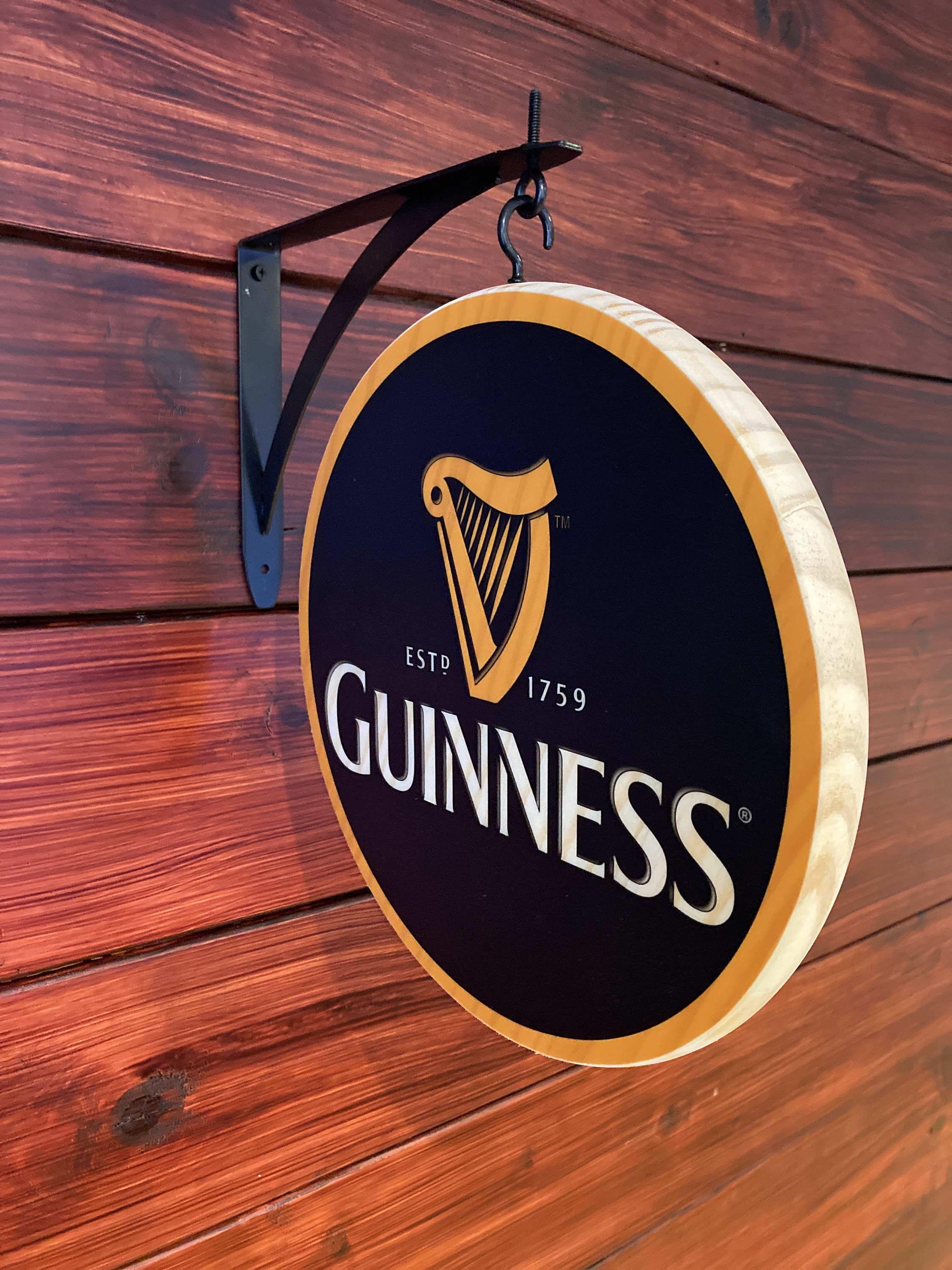 Two Rams Pub Sign Golden Harp Double Sided Pub Sign - Etsy