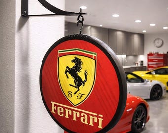 Ferrari Double Sided Pub Sign