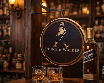 Johnnie Walker Double Sided Pub Sign