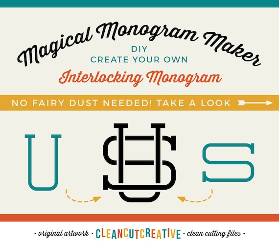 Download Svg Interlocking Monogram Font Svg Intertwined Entwined Etsy