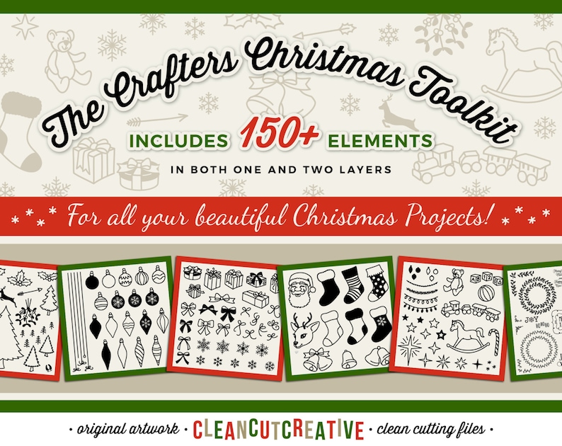 SVG Christmas svg Design Elements SVG Christmas tree svg christmas files svg christmas bundle svg ornaments svg files for Cricut Silhouette image 1