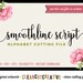 Full Alphabet SVG Fonts Cutfile - Modern Handwritten Script cricut font DXF EPS - Silhouette Cameo & Cricut - clean cutting digital files