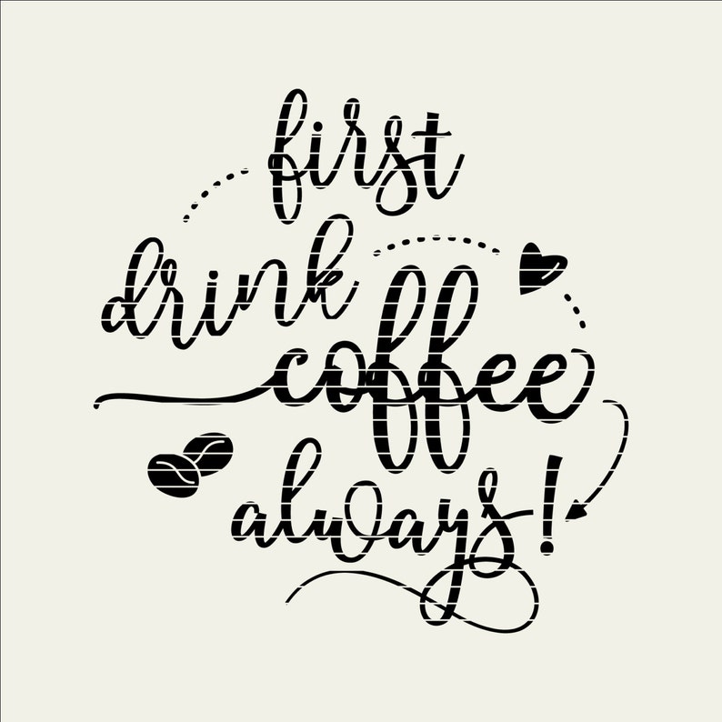 Download Funny First Coffee SVG files sayings quote SVG DXF eps | Etsy