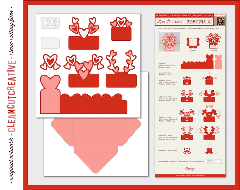 Download Clean Cutting Files Svg Box Card Svg Card In A Box 3d Svg Love Valentine Heart Exploding Box Card Design Gift Friend Cricut Silhouette Templates Craft Supplies Tools Pinnaclebuckles Com