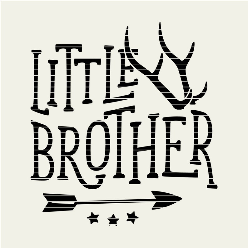 SVG Big Brother Little Brother svg antlers svg arrow svg SET DISCOUNT dxf eps png Cricut & Silhouette clean cutting commercial files image 4