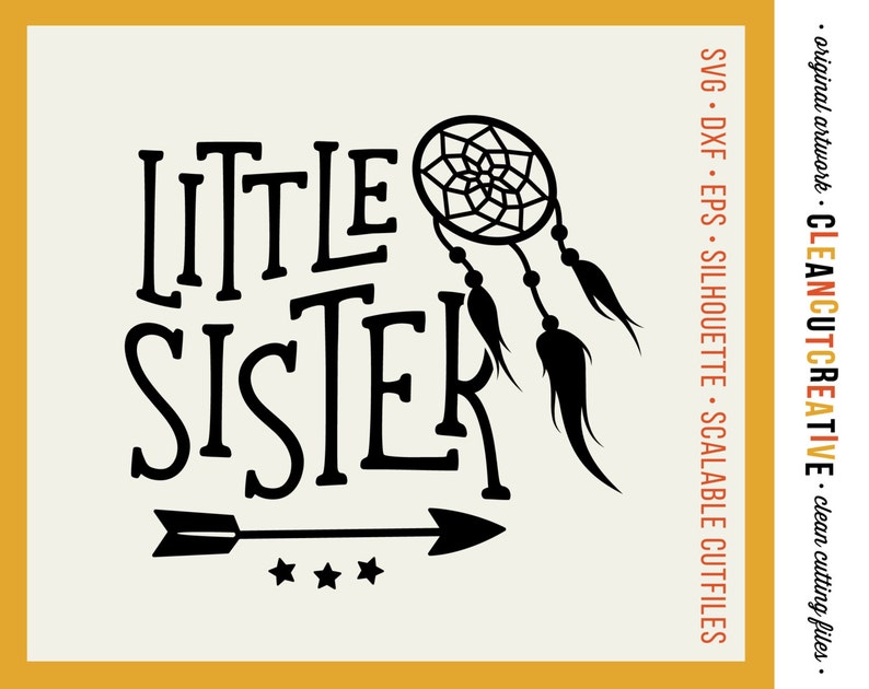 Download Drawing Drafting Visual Arts Svg Little Sister Svg Dreamcatcher Svg Arrow Svg Big Sister Little Sister Svg Clean Cutting Files Dxf Eps Png Clipart Cricut Silhouette
