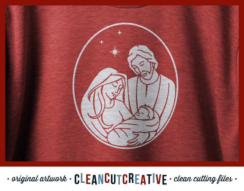 Download SVG Nativity svg Baby Jesus Mary Joseph svg Holy Family svg | Etsy
