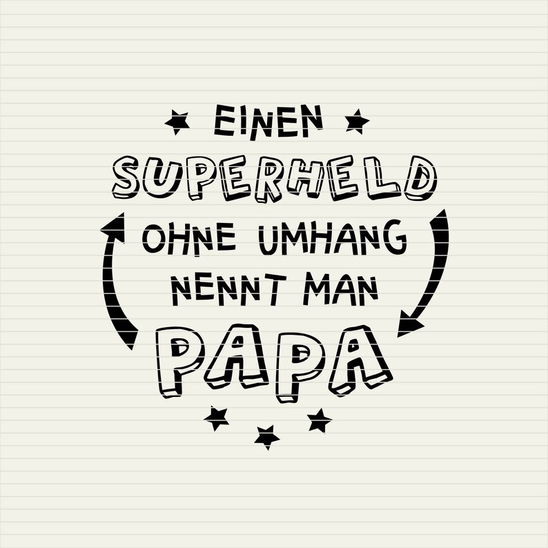 Svg Papa Superheld Zitat Svg Vatertag Deutsch DXF EPS Png | Etsy