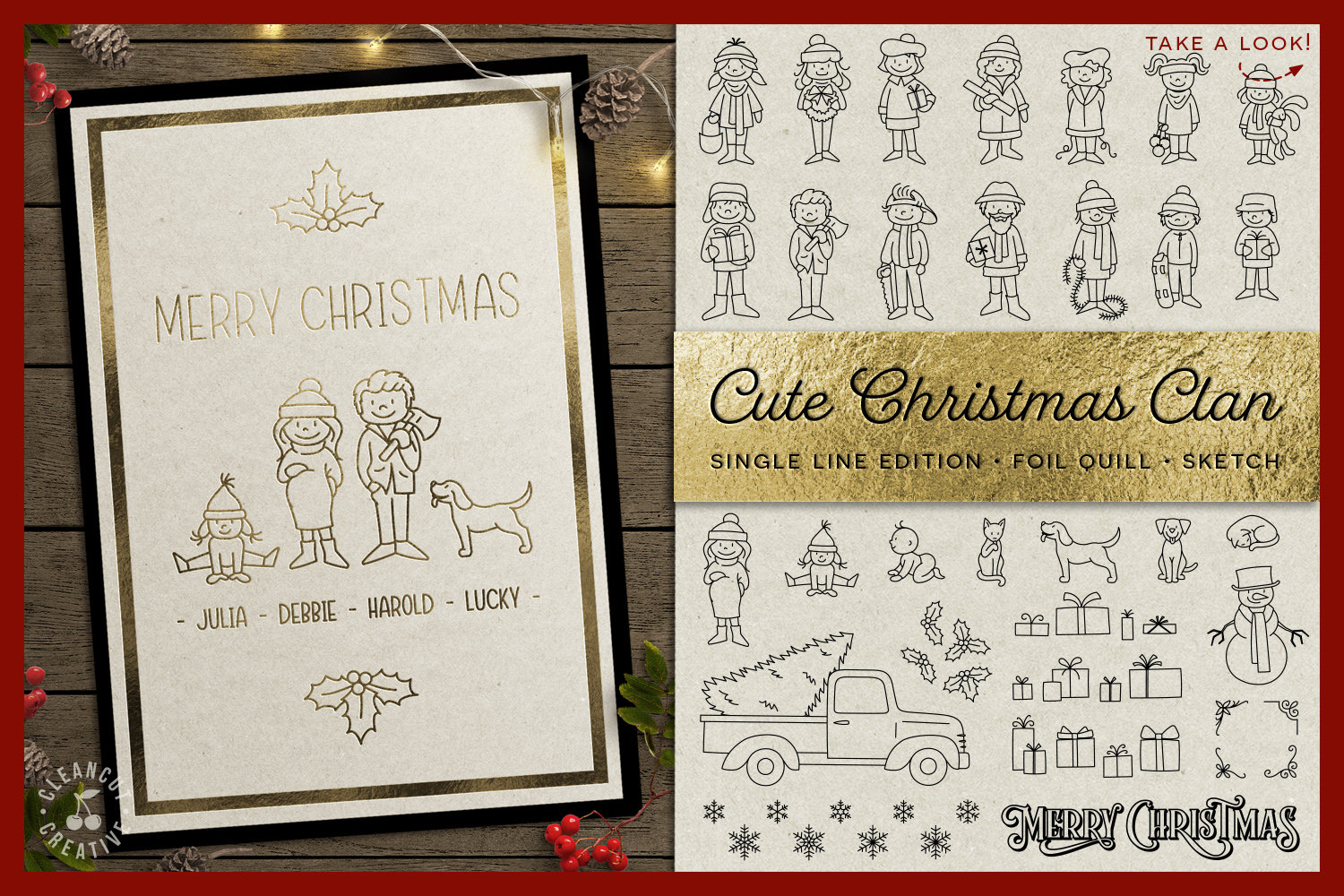 Cricut Foil Christmas Card, Single Line Design, Sketch Embossing Foil Svg,  Merry Christmas Card Svg Cricut, Foil Transfer File, Cut Foil 