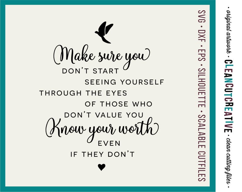 Download Know Your Worth SVG files sayings quotes SVG DXF eps png ...