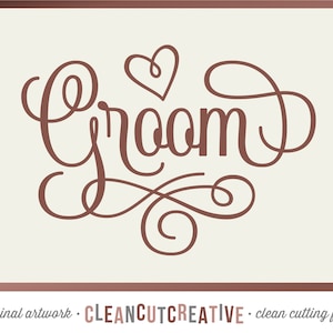 SVG Groom svg Wedding Party svg D.m. Best Man Groom Padre Novia archivo de corte para Cricut & Silhouette uso comercial archivos de corte limpio