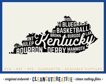 SVG Kentucky svg Kentucky State svg shirt design basketball derby bourbon svg DXF PNG - Cricut & Silhouette - commercial clean cutting files