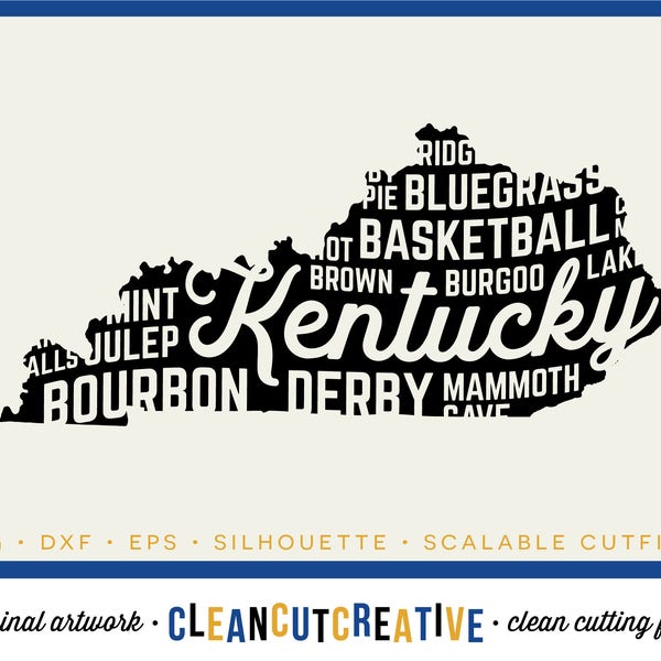 SVG Kentucky svg Kentucky State svg shirt design basketball derby bourbon svg DXF PNG - Cricut & Silhouette - commercial clean cutting files