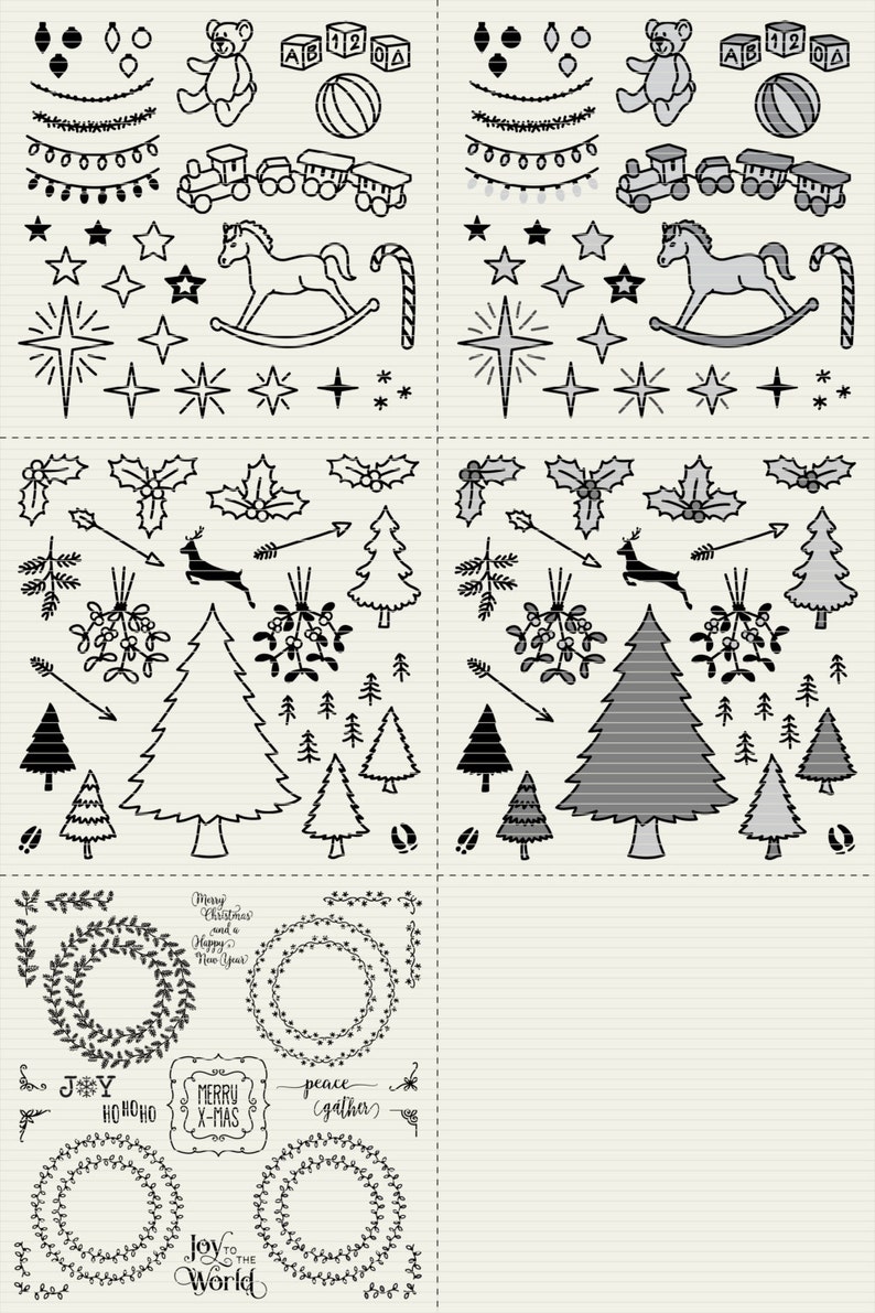 SVG Christmas svg Design Elements SVG Christmas tree svg christmas files svg christmas bundle svg ornaments svg files for Cricut Silhouette image 5