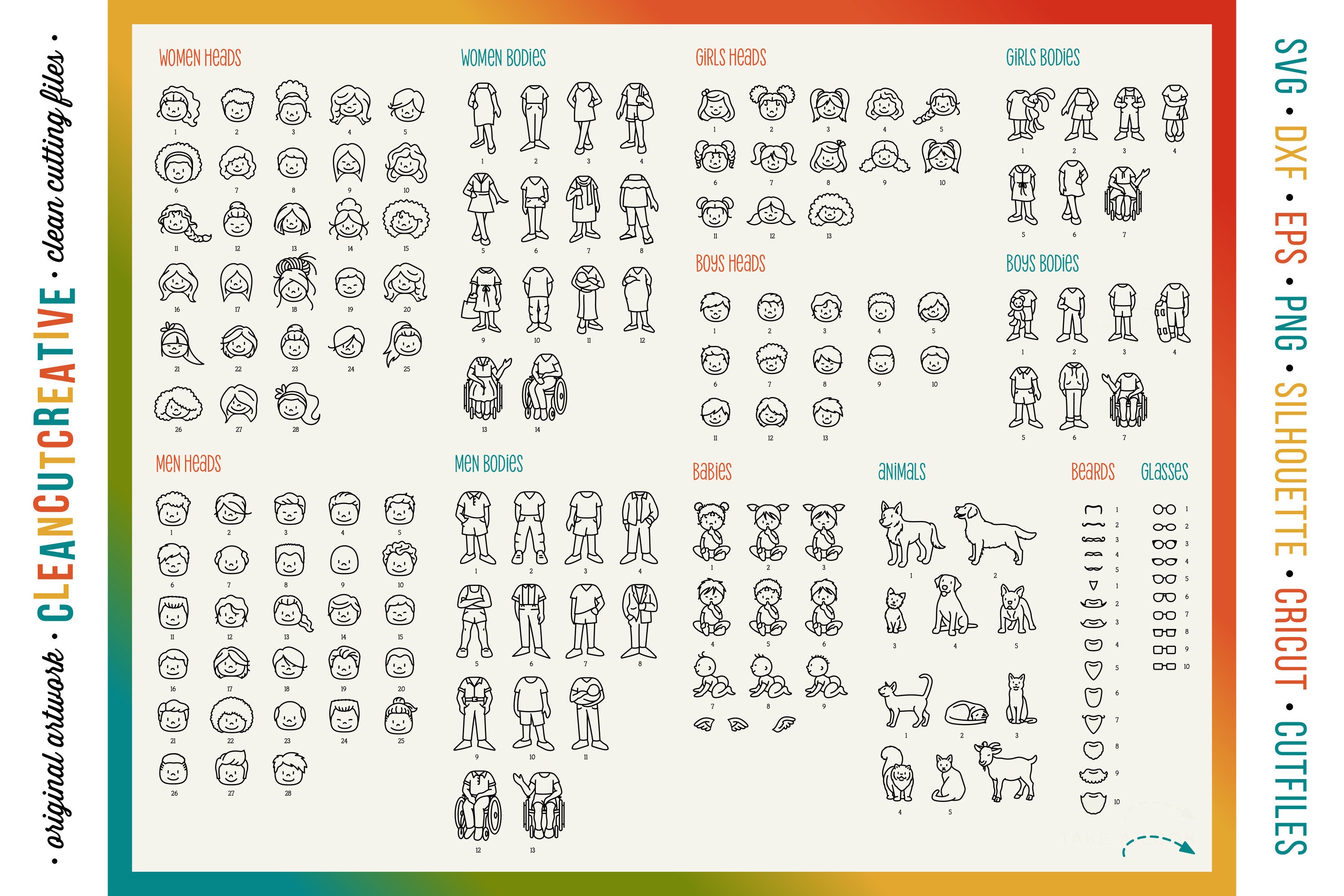Customizable Characters Graphics Photoshop CUSTOM FAMILY PORTRAIT | Sublimation Clipart Graphics ...