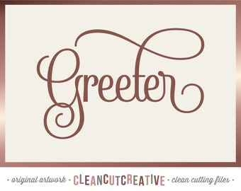 SVG Greeter svg Wedding Party svg Usher Helper svg - Cricut Silhouette commercial use