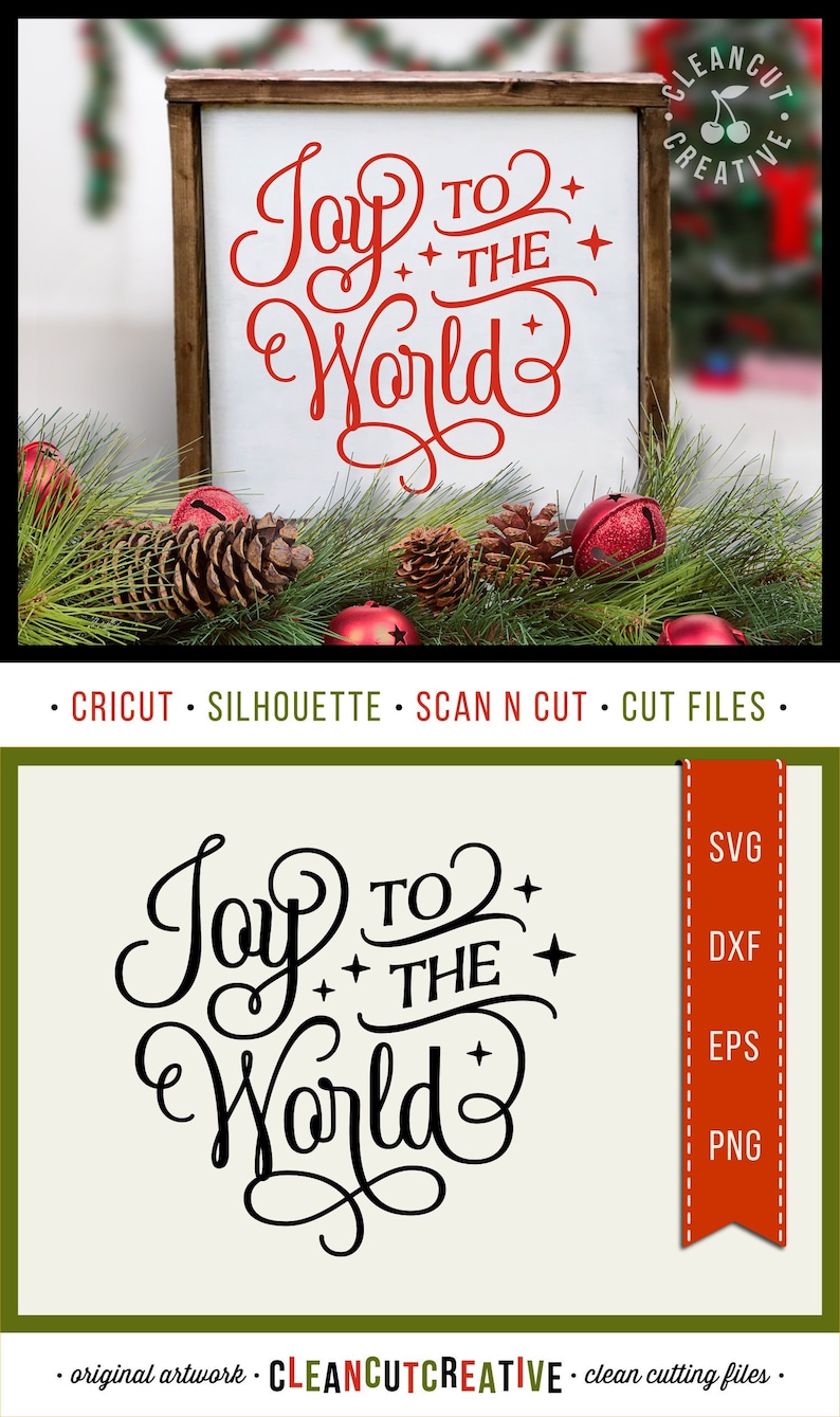 Download Svg Joy to the World svg Christmas svg Joy svg fancy font ...