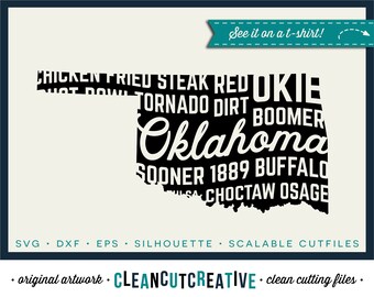 SVG Oklahoma svg Oklahoma State svg shirt design boomer sooner buffalo okie svg DXF PNG Cricut & Silhouette - commercial clean cutting files