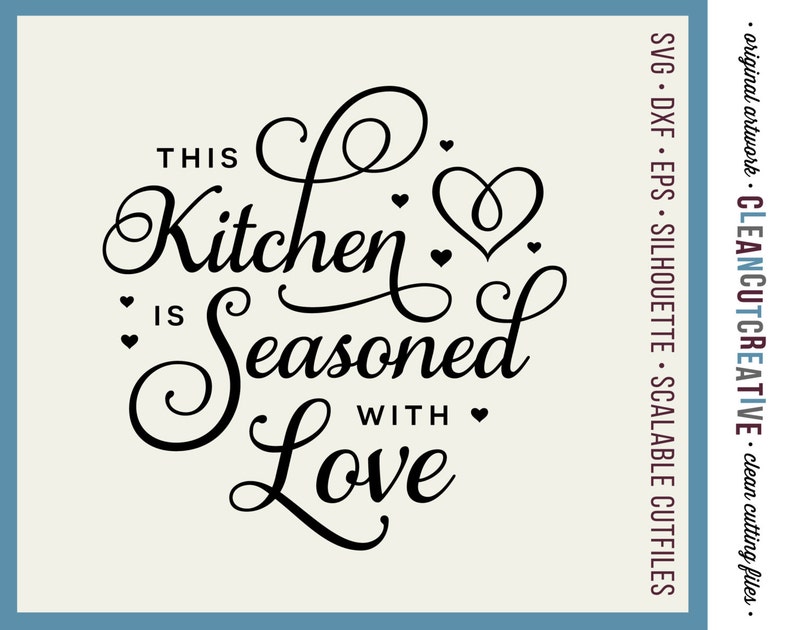 Free Free This Kitchen Is Seasoned With Love Free Svg 487 SVG PNG EPS DXF File