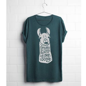 SVG Llama svg Funny svg Drama Llama Ding Dong svg heat transfer vinyl lama shirt design DXF eps PNG Cricut & Silhouette commercial use image 2