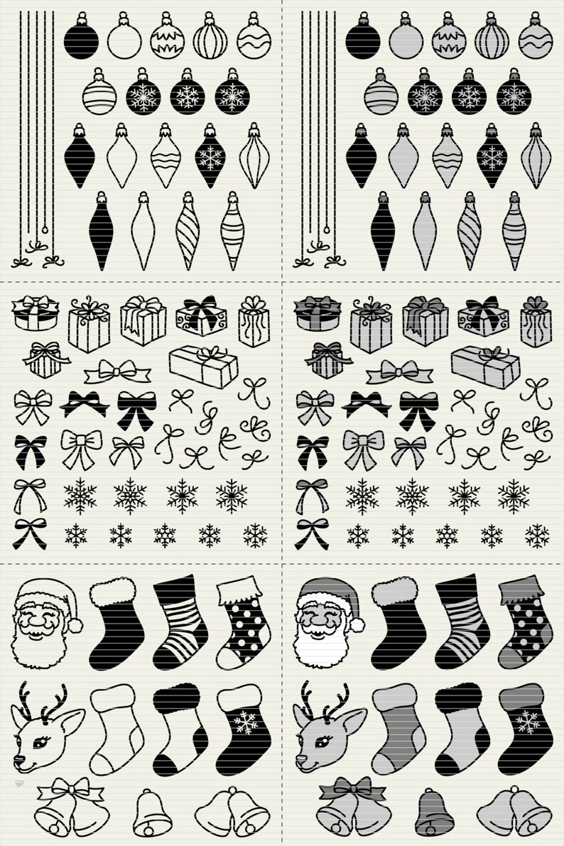 SVG Christmas svg Design Elements SVG Christmas tree svg christmas files svg christmas bundle svg ornaments svg files for Cricut Silhouette image 4