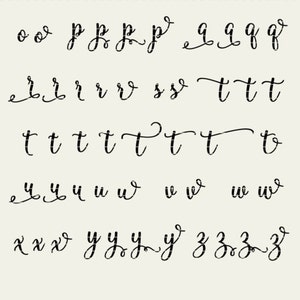 Molly Script Full Alphabet SVG Fonts Cutfile Gorgeous - Etsy