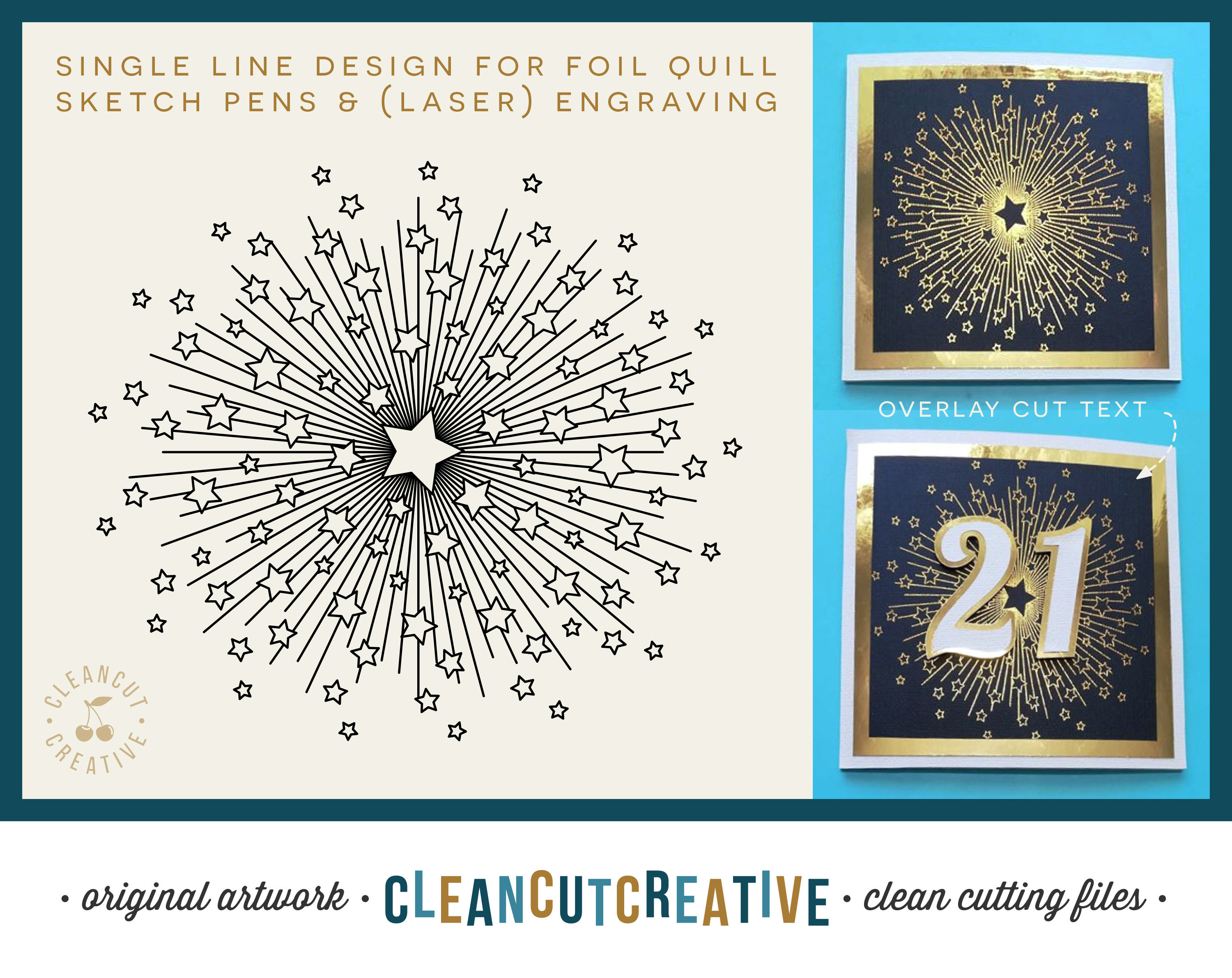 Single Line Christmas for Foil Quill 1 Graphic by Slim Studio · Creative  Fabrica