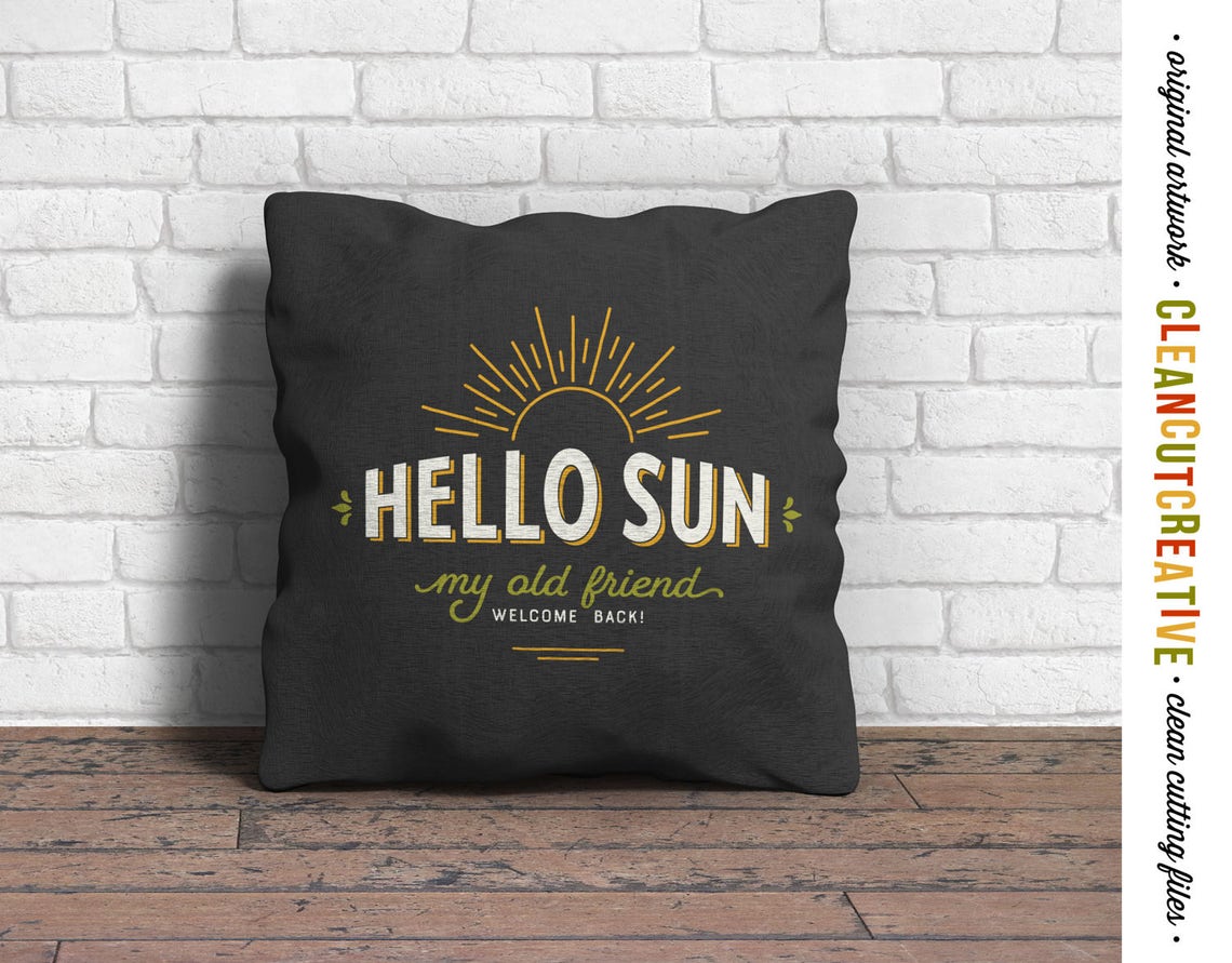 Hello Sun Spring SVG Spring design svg rustic farmhouse | Etsy
