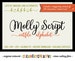 Molly Script Full Alphabet SVG Fonts Cutfile - Gorgeous Multiple Swashes fancy cricut font - DXF EPS Silhoutte Cricut - clean cutting files 