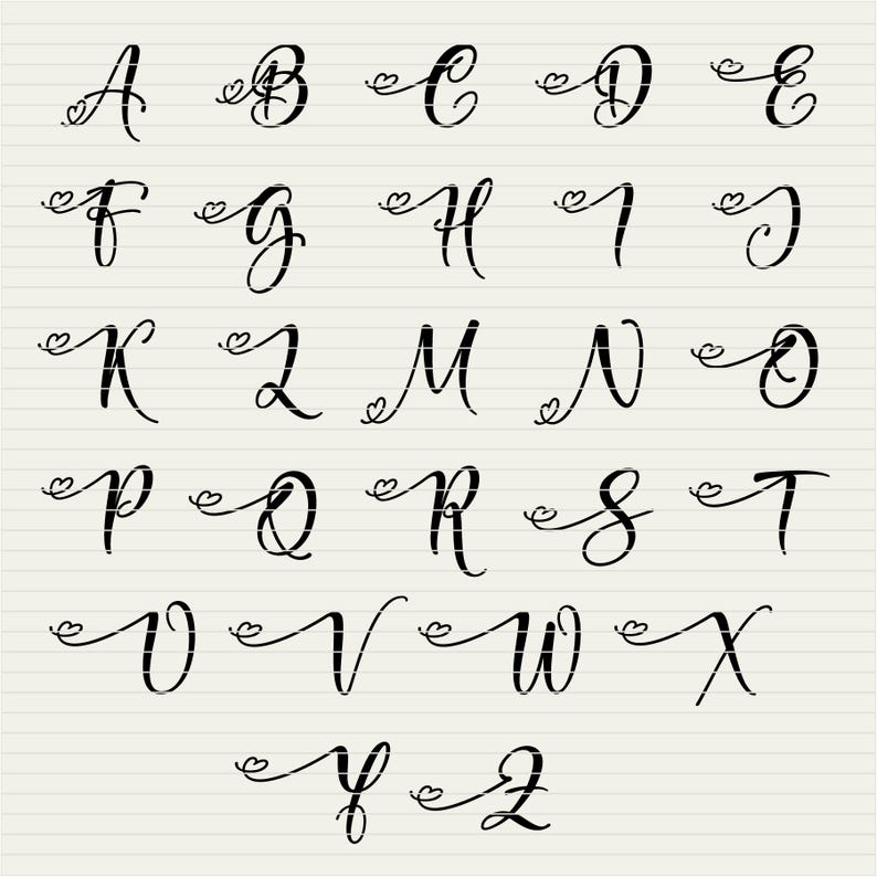 Download Spotlight SVG Font Alphabet for Cricut font svg Script | Etsy