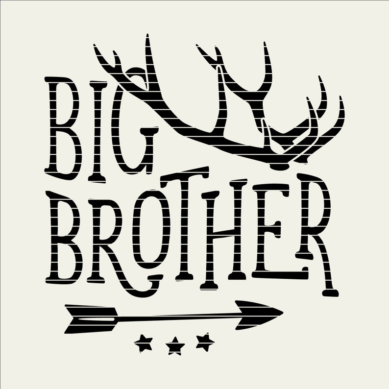 SVG Big Brother Little Brother svg antlers svg arrow svg SET DISCOUNT dxf eps png Cricut & Silhouette clean cutting commercial files image 3