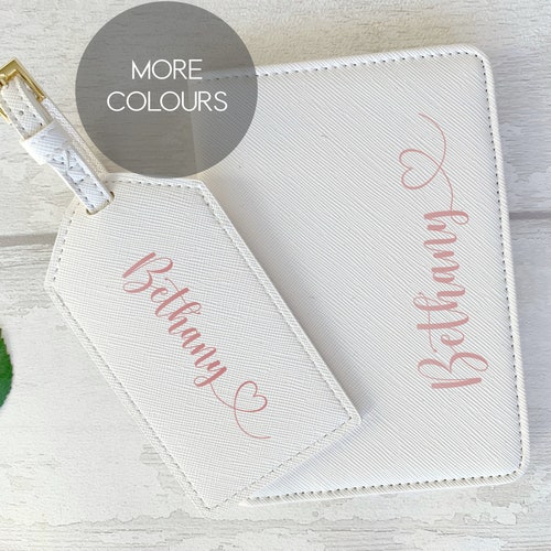 Monogram Passport Cover and Luggage Tag Personalised Passport Etsy