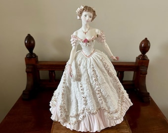 Vintage Royal Worcester Sweetest Valentine Figurine, Limited Edition, Made in England, 1993